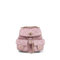 Chanel Light Pink Caviar Quilted Mini Duma Backpack