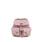 Chanel Light Pink Caviar Quilted Mini Duma Backpack