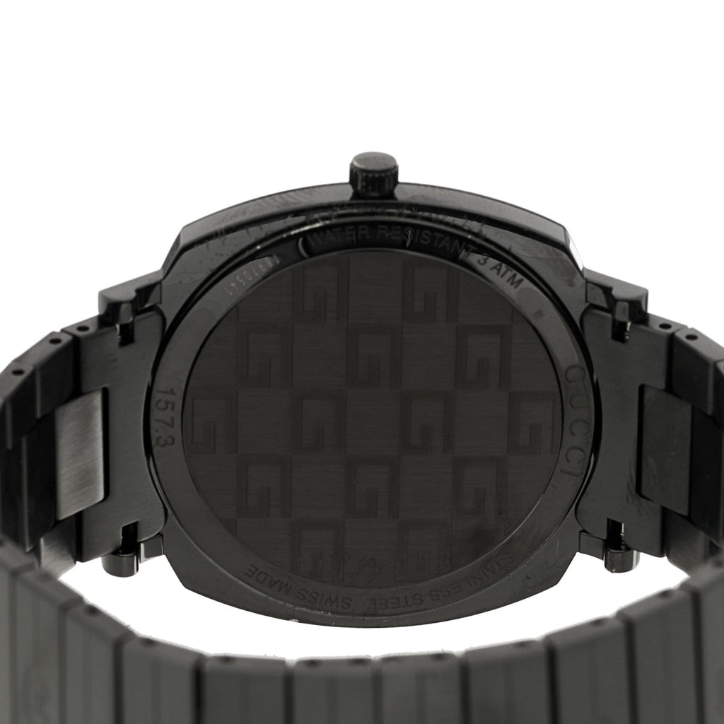 Gucci PVD Stainless Steel 38mm Grip Quartz Watch Black