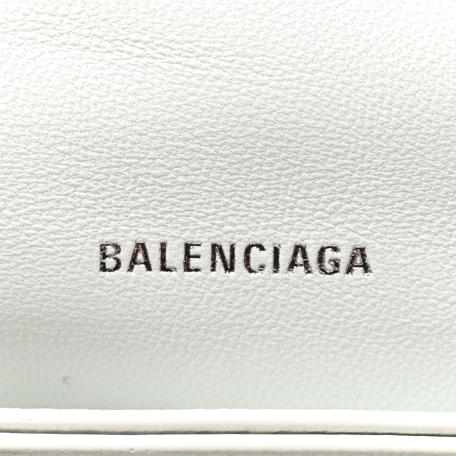 Balenciaga Crushed Calfskin Quilted Small Crush Chain Bag Optic White