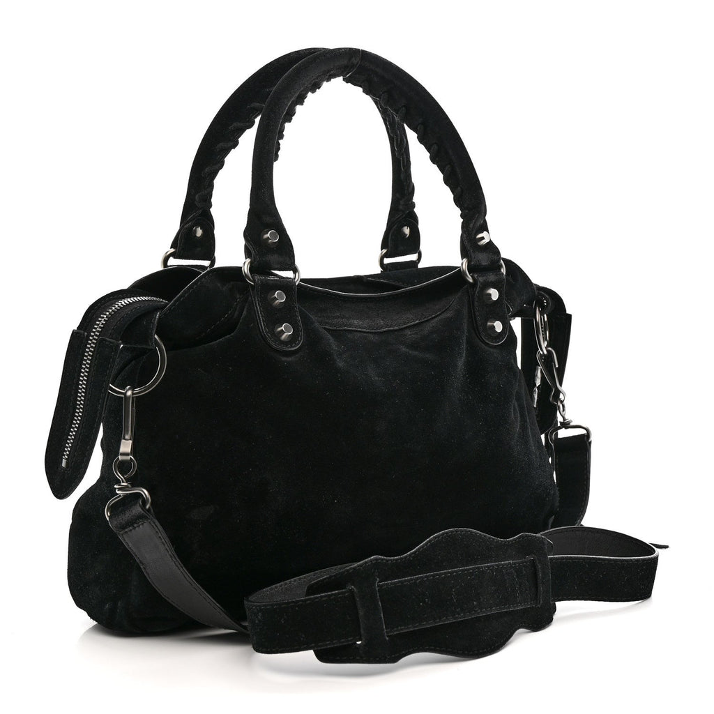 Balenciaga Baby Daim Suede Classic Hardware Town Black