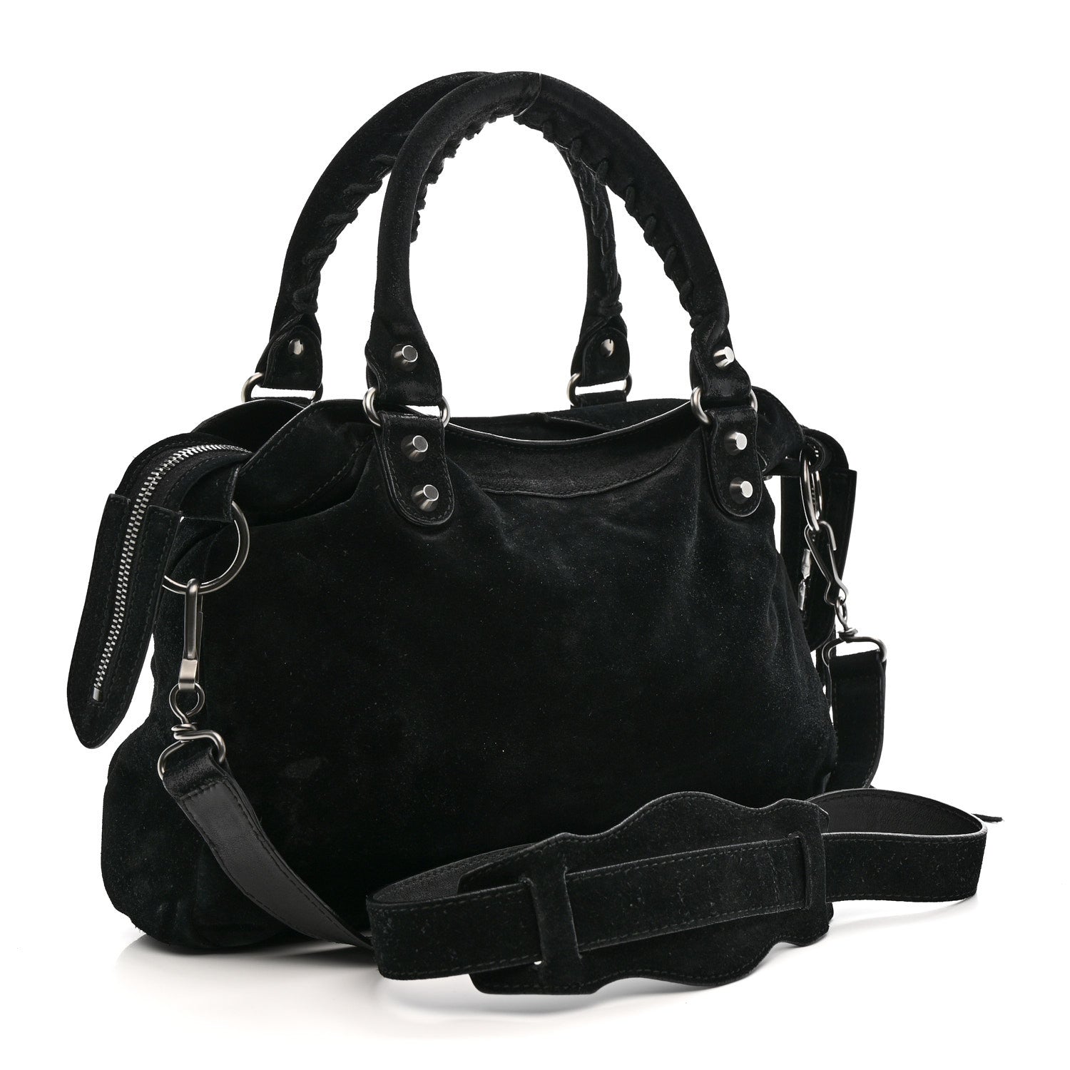 Balenciaga Baby Daim Suede Classic Hardware Town Black