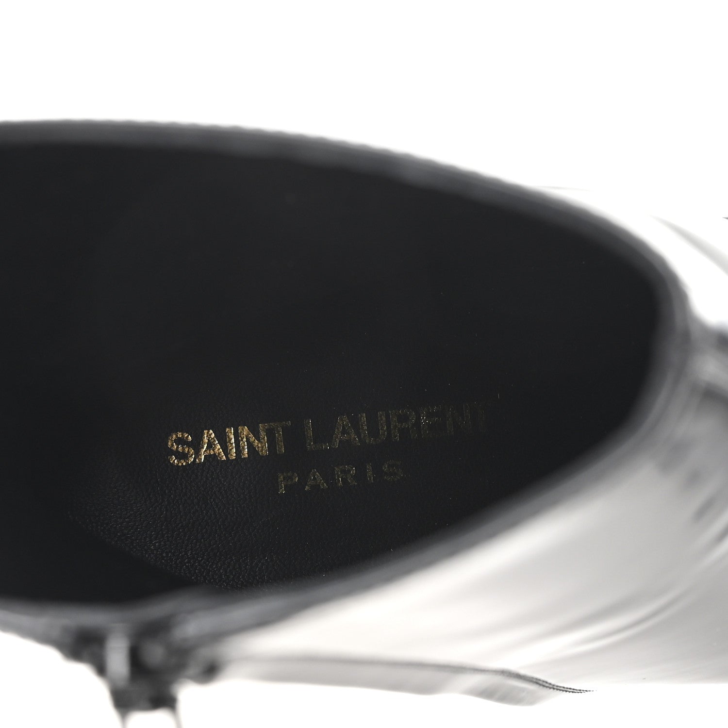 Saint Laurent Vitello Marilyn Auteuil 105 Ankle Zip Boots 40 Black