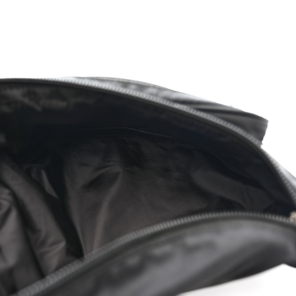 Balenciaga Recycled Sport Nylon Logo Embroidered Wheel Beltpack Black
