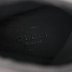 Gucci Suede Platform Foldover Ankle Boots 35 Grey