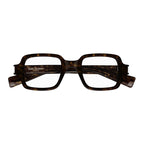 Saint Laurent Eyeglasses Square Full Rim, Dark Havana Frame and Clear Demo Lens Lens SL720OPT002