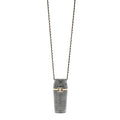 Chanel Metal Resin Lambskin Crystal Lipstick Case Long Necklace On Chain Silver Black Gold