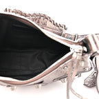 Balenciaga Metallic Agneau Arena Le Cagole Shoulder Bag XS Dark Bronze
