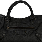 Balenciaga Craquele Calfskin Classic Hardware First Black