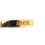 Christian Dior Crystal Heart Clair D Lune Hoop Drop Earrings Gold