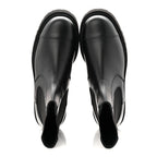 Chanel Calfskin Cap Toe CC Short Boots 39.5 Black