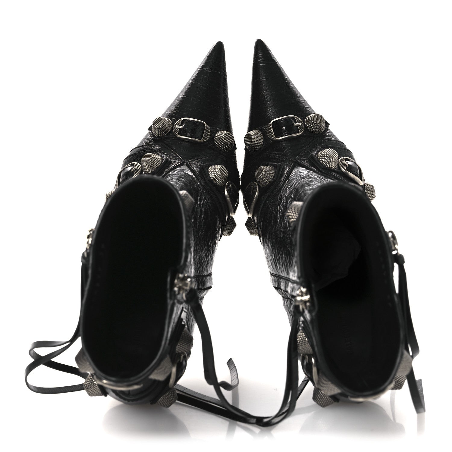 Balenciaga Agneau Arena Cagole 90mm Ankle Boots 39 Black