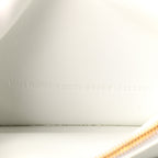 Balenciaga Extra Supple Calfskin Crocodile Embossed Small Crush Chain Bag Optic White