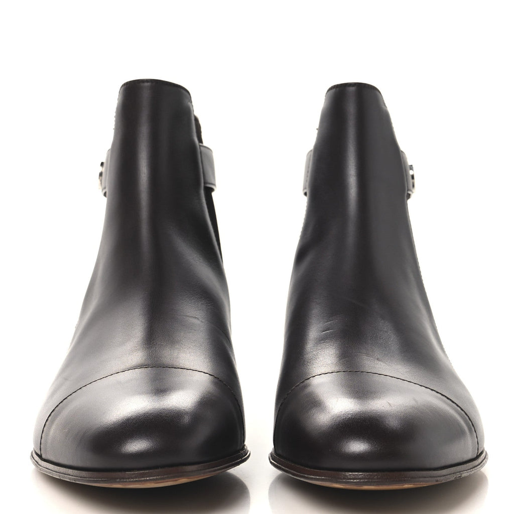 Gucci Calfskin Mens Blondie Chelsea Ankle Boots 8 Cocoa