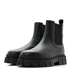 Fendi Calfskin Rubber Fendi Force Chelsea Boots 42 Black
