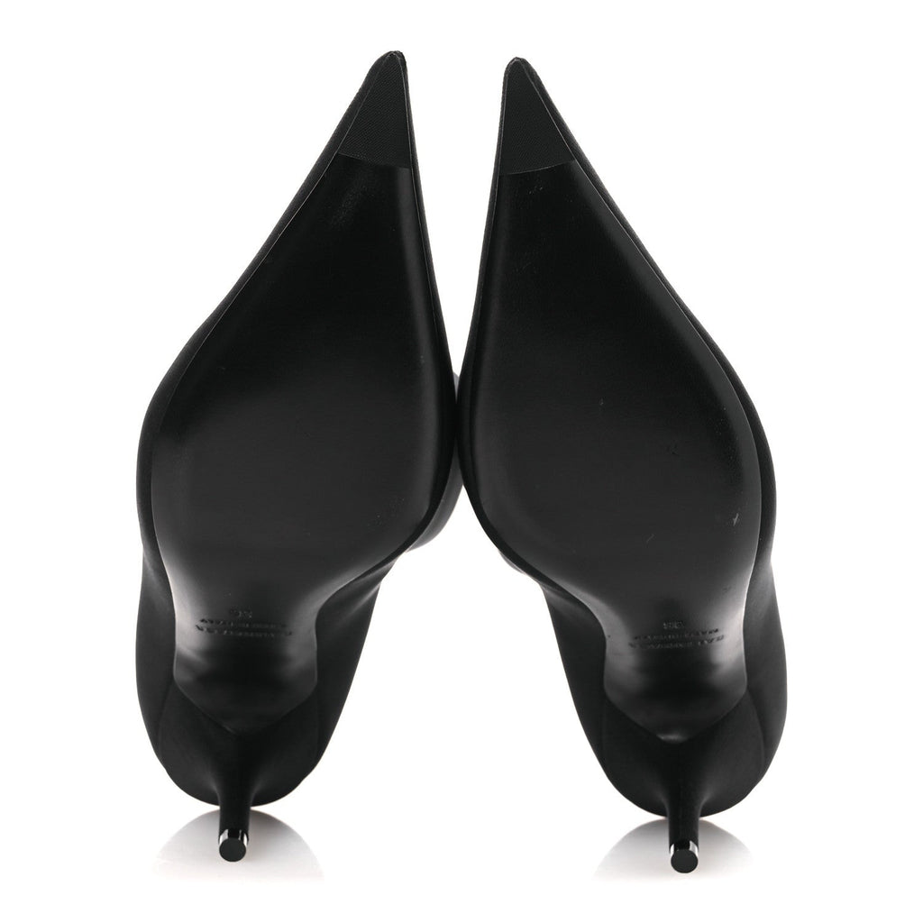 Balenciaga Jersey Crepe Extreme Pointed Toe Knife Booties 36 Black