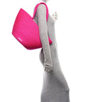 Balenciaga BOTTEGA VENETA Raffia Large Ibiza Basket Bag  Lipstick Pink