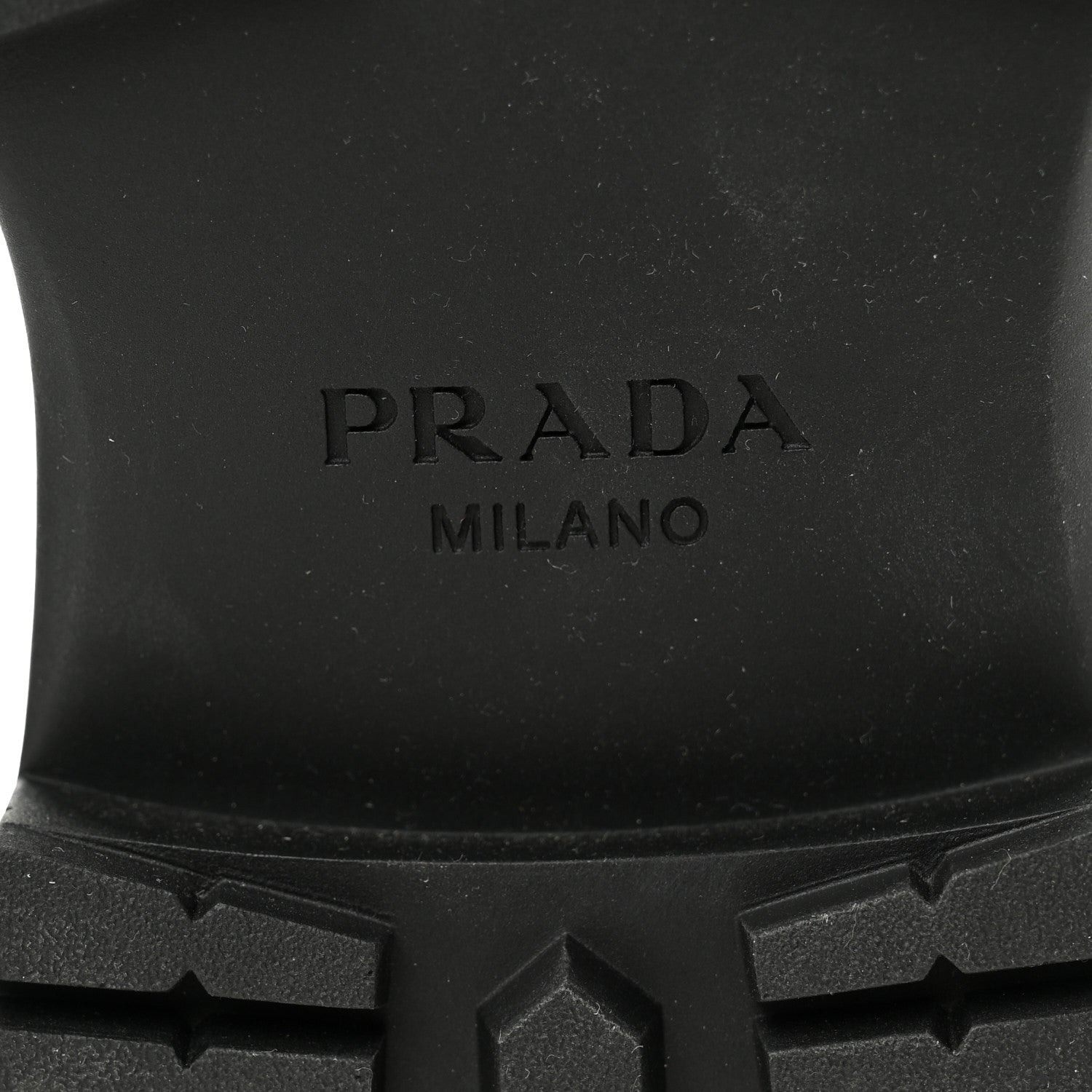 Prada Spazzolato Metal Triangle Logo 50mm Loafers 39 Black