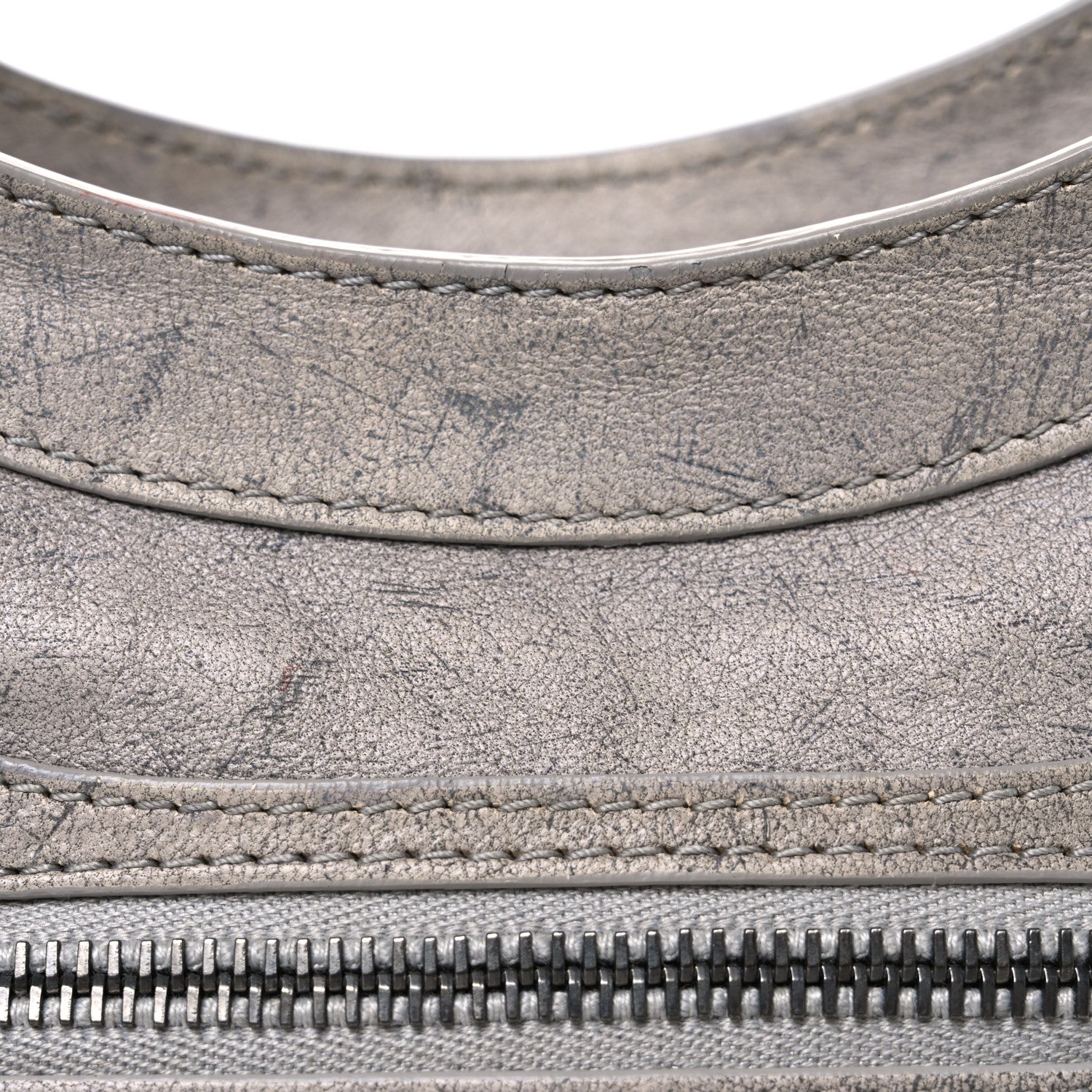 Balenciaga Agneau Marble Hardware Mini City Grey