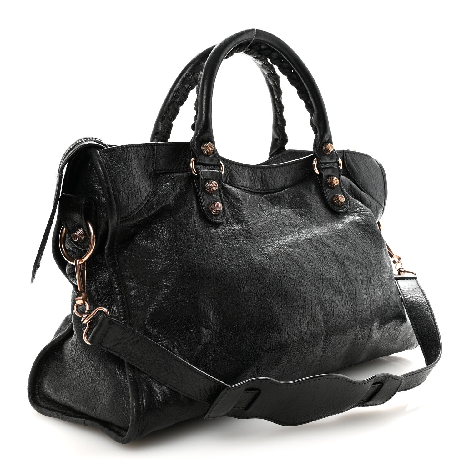 Balenciaga Agneau Giant 12 Gold Hardware City Black