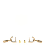 Chanel Metal CC Lock Drop Earrings Gold