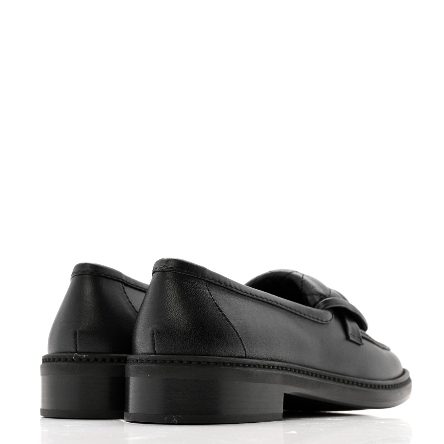 Chanel Lambskin Quilted CC Turnlock Loafers 38 Black