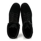 Chanel Tweed Lace Up Short Boots 37 Black