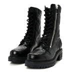 Christian Dior Calfskin Cannage D-Leader Ankle Boots 37.5 Black