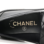 Chanel Lambskin Quilted CC Turnlock Loafers 35.5 Black