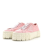 Prada Re-Nylon Gabardine Triangle Logo Double Wheel 50mm Sneakers 38 Alabastro