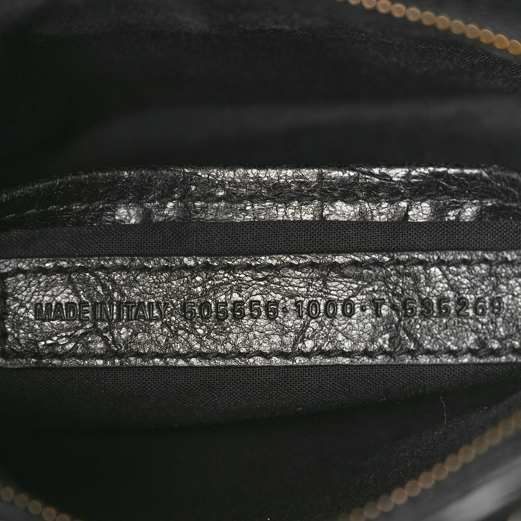 Balenciaga Agneau Classic Gold Hardware Nano City Black