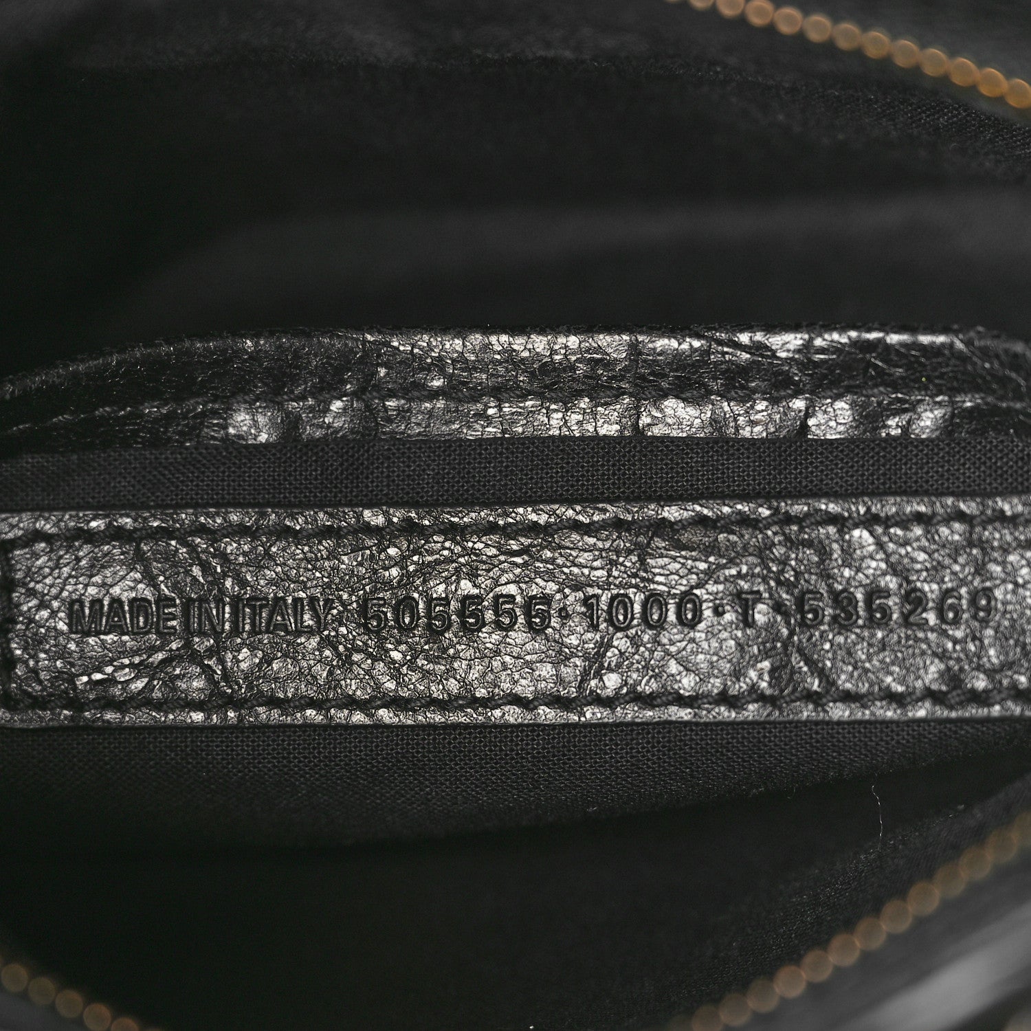 Balenciaga Agneau Classic Gold Hardware Nano City Black
