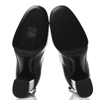Chanel Crumpled Calfskin Cap Toe CC Ankle Boots 35.5 Black