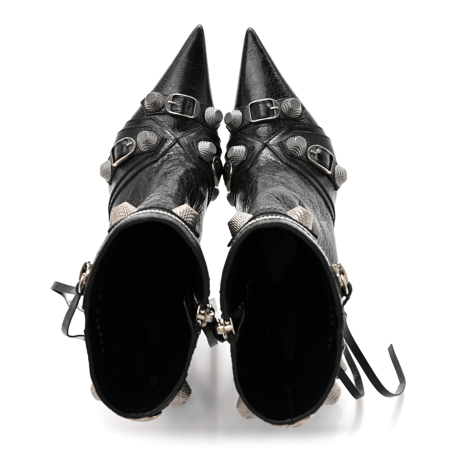Balenciaga Agneau Arena Cagole 90mm Ankle Boots 37 Black