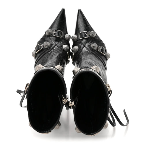 Balenciaga Agneau Arena Cagole 90mm Ankle Boots 37 Black