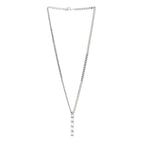 Gucci Sterling Silver Gucci Ghost Bar Pendant Necklace