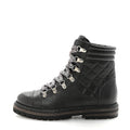Chanel Lambskin Quilted Lace Up Boots 35.5 Grey