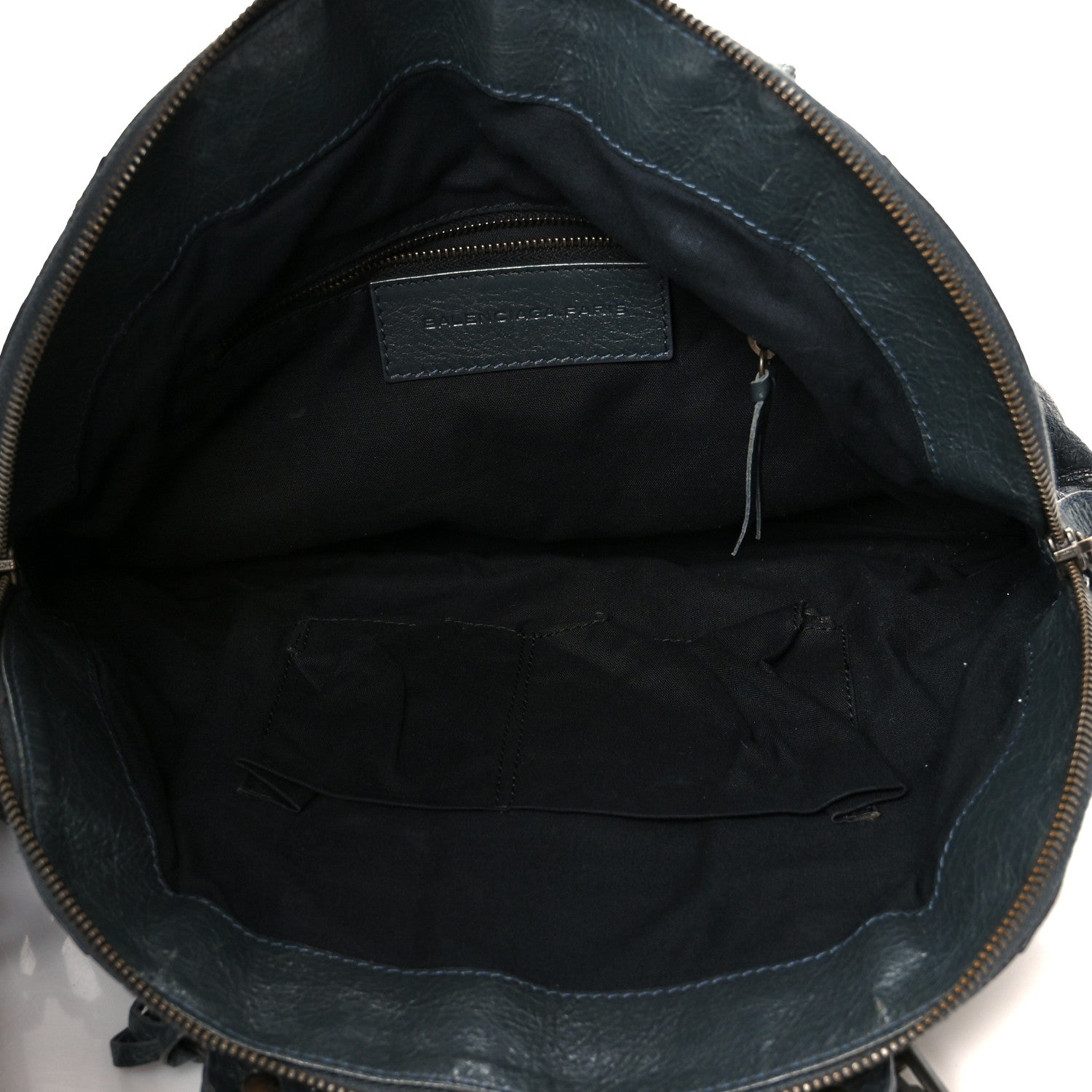 Balenciaga Agneau Classic Hardware Bowling Bag Anthracite