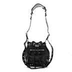 Balenciaga Agneau Arena Le Cagole Bucket Bag XS Black