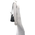 Balenciaga Grained Calfskin Mini 2.0 Everyday North South Shoulder Tote Bag Black