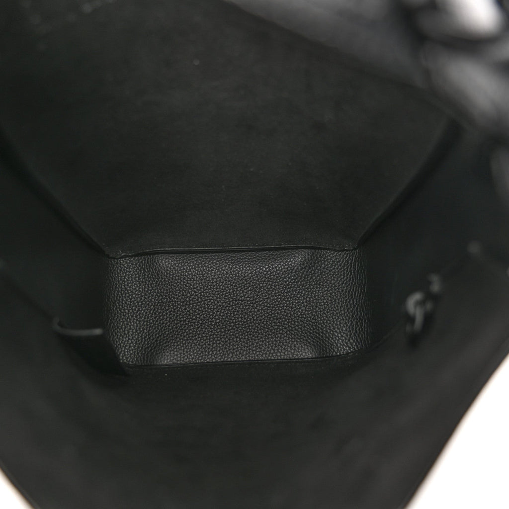 Balenciaga Calfskin Logo XS Tool 2.0 North-South Tote Black