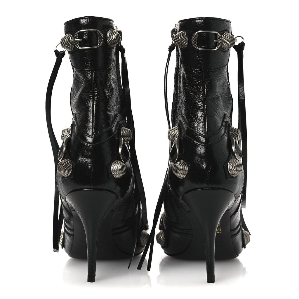 Balenciaga Agneau Arena Cagole 90mm Ankle Boots 39 Black
