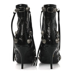 Balenciaga Agneau Arena Cagole 90mm Ankle Boots 39 Black