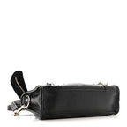 Balenciaga Chevre Silver Metallic Edge Hardware Nano City Black