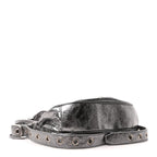 Balenciaga Metallic Agneau Arena Le Cagole Shoulder Bag XS Silver