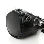 Balenciaga Agneau Arena Le Cagole Bucket Bag XS Black