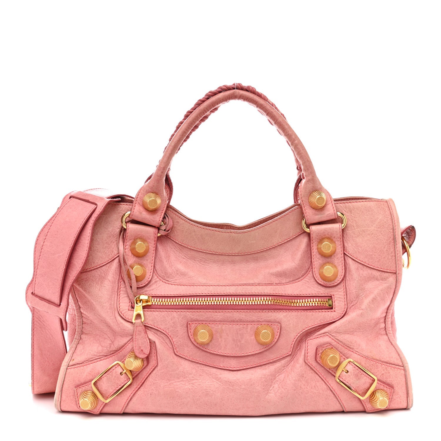 Balenciaga Agneau Giant 21 Gold Hardware City Bubblegum