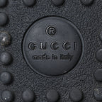 Gucci GG Supreme Monogram Blooms Mens Driver Loafers 7 Beige New Military Black