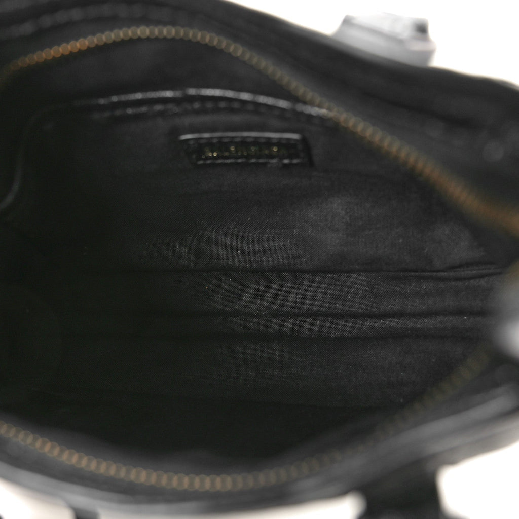 Balenciaga Agneau Classic Gold Hardware Nano City Black