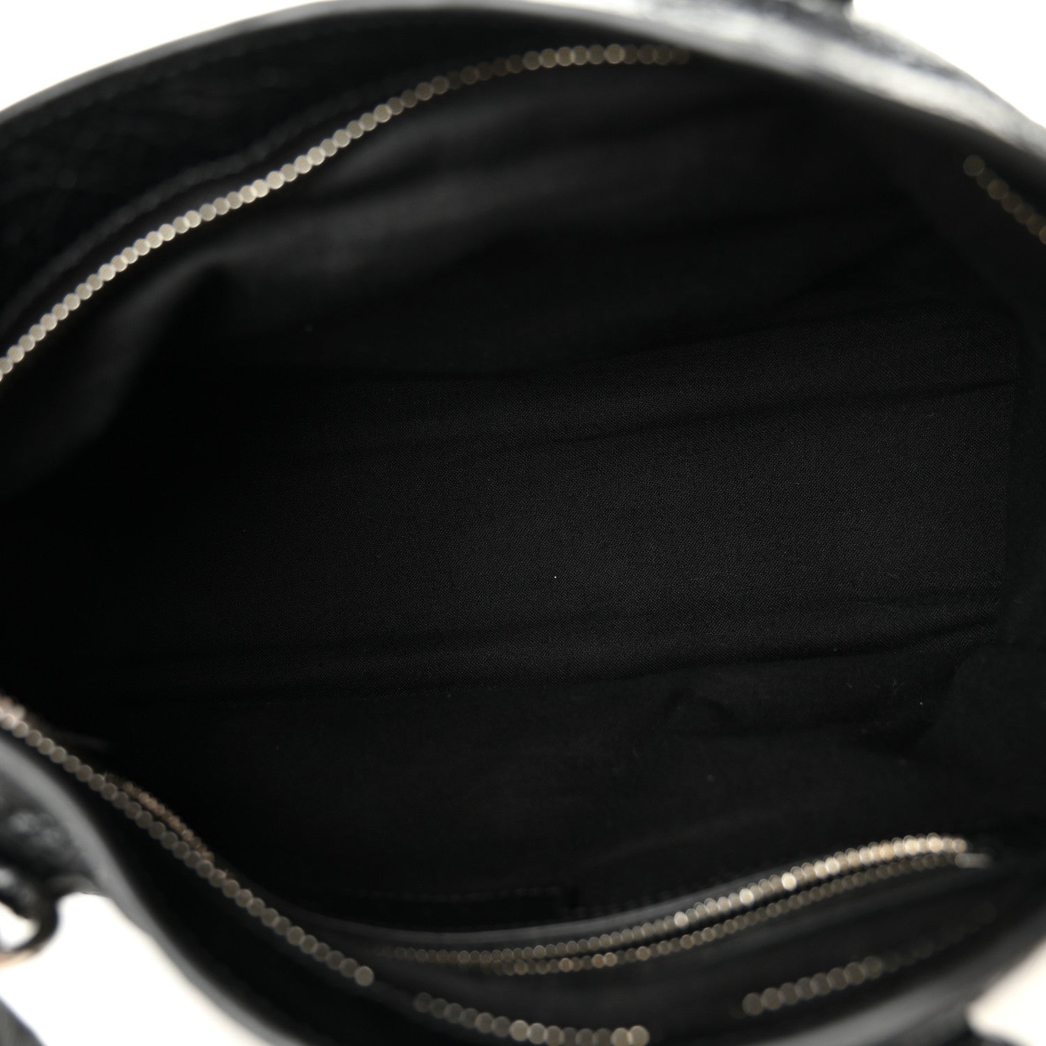 Balenciaga Agneau Arena Storico Silver Hardware Small Le City Black